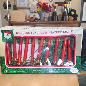 Festive Italian Red String Lights